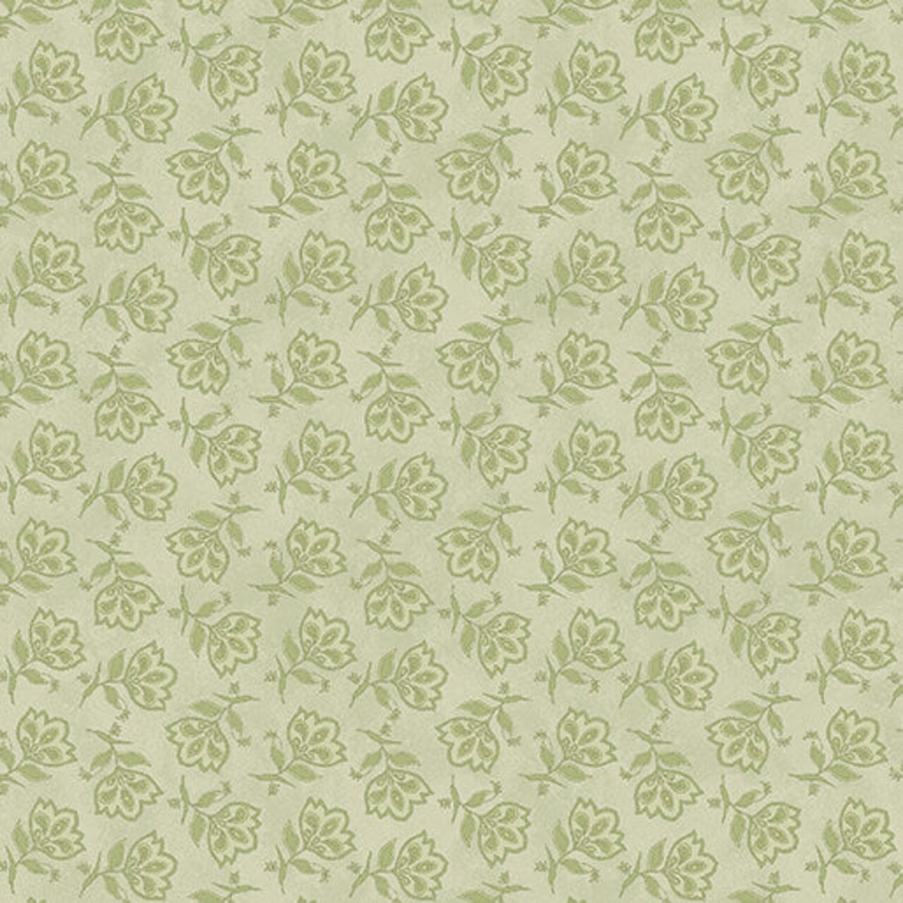 Fabric Benartex Light Sage Tossed Jacobean Prairie Chicks by the Quarter Yard 3114-04